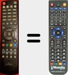 Replacement remote control for LD9500