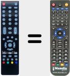 Replacement remote control for RC2712