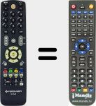 Replacement remote control for RCU540