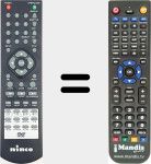 Replacement remote control for REMCON386