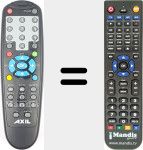 Replacement remote control for RT7369 (RT7369M)
