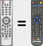 Replacement remote control for ST1000COMBO