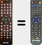 Replacement remote control for TDT-GR13HD