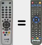 Replacement remote control for TEDI100