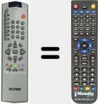 Replacement remote control for CXF187F