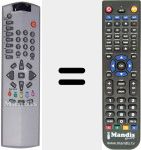 Replacement remote control for UH1187F