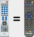 Replacement remote control for KK-Y296