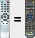 Replacement remote control for LCD001