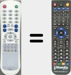 Replacement remote control for RM-611