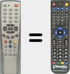 Replacement remote control for M 5