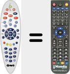Replacement remote control for Ono002