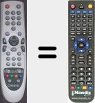 Replacement remote control for Opentel002