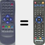 Replacement remote control for Orbitech004