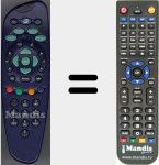 Replacement remote control for Pace001