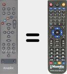 Ersatzfernbedienung für ALPHA3000PVR