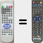 Replacement remote control for DCS1420