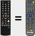 Replacement remote control for RCT5000