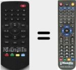 Replacement remote control for LV6T4SD