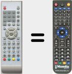 Replacement remote control for LCD1907