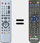 Replacement remote control for RCLW417EVERS1