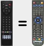 Replacement remote control for SPVR801CI