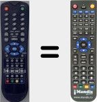 Replacement remote control for LCD71907220