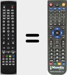 Replacement remote control for LCD15N7DVD