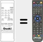 Replacement remote control for 0822 88603