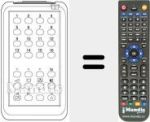 Replacement remote control for INFRARED 16 FACH