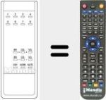 Replacement remote control for A510710