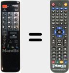 Replacement remote control for CLE 876 F
