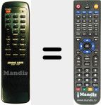 Replacement remote control for ESR 700