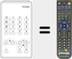 Replacement remote control for FB 639