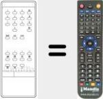 Replacement remote control for INFRARED 1060