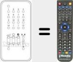 Replacement remote control for IR 1000