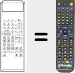 Replacement remote control for IR 516