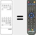 Replacement remote control for RRMCG 1019