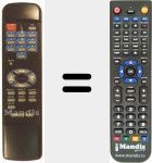 Replacement remote control for SIRIUS 490