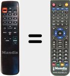 Replacement remote control for TSR 200