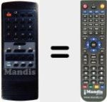 Replacement remote control for IRC 200
