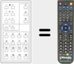 Replacement remote control for T 96