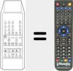 Replacement remote control for TC 115 TEXT
