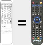 Replacement remote control for TC 344