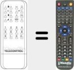 Replacement remote control for TELECONTROL