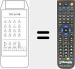 Replacement remote control for TP 848