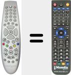 Replacement remote control for URC17010-01R00
