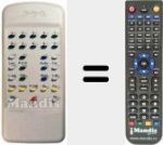 Replacement remote control for X2