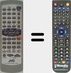Replacement remote control for RM-SNXMD1R