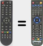 Replacement remote control for REMCON1475