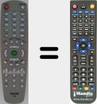 Replacement remote control for REMCON1527